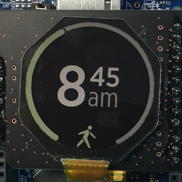 The clock face