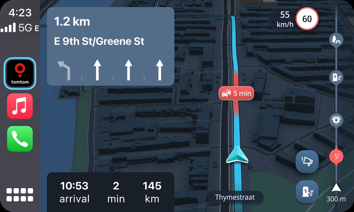 Navigation, with the lanes