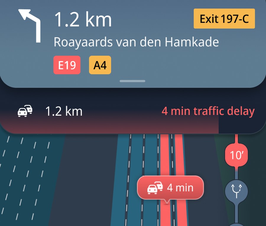 Traffic, lane by lane, at the junction that matters